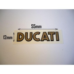 Adhesivo Ducati (logotipo en guardabarros delantero).