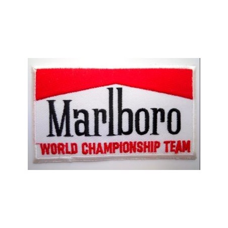 Parche bordado thermo-adhesivo Logo Marlboro Racing.