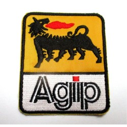 Parche bordado thermo-adhesivo Logo Agip.