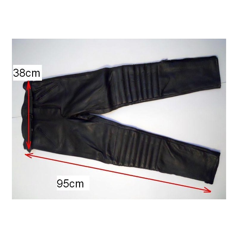 Pantalon Kayatsu piel color negro, talla equivalente 36 38