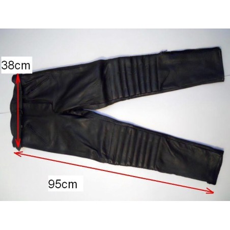 Pantalon Kayatsu piel color negro, talla equivalente 36 38