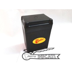 Caja contenedor de plastico NUEVA Bateria Ducati (Con adhesivo Tudor).