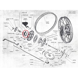 Disco fijacion corona arrastre NUEVO Guzzi 98 Zigolo. (Ref./ 24469 MH).