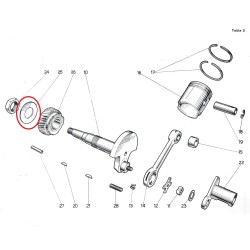 Arandela fijacion piñon elastico NUEVA Guzzi Lario 110. (Ref./ 24236).