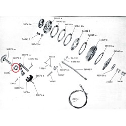 Muelle Muelle retorno pedal arranque NUEVO Guzzi Hispania 49-65-75 Cardellino. (Ref./ 36084). 