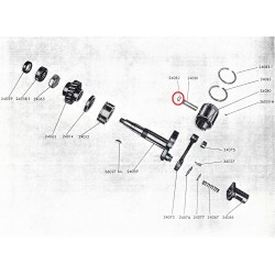 Prisionero bulon piston NUEVO Guzzi 98 Zigolo. (Ref./ 24082).