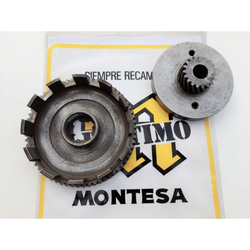 Conjunto Campana embrague+piñon cigueñal NUEVOS Montesa Cota 74-123-172-200. (Ref. 2863.50101).