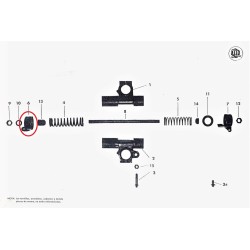 Tapon superior suspension trasera NUEVA Montesa Brio. (Ref. D-4009).