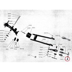 Tornillo superior sujeción amortiguador NUEVO Guzzi 98 Zigolo. (Ref./ 24655).