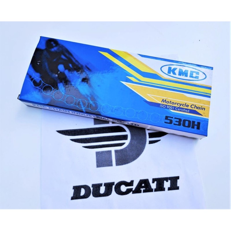 Cadena transmision paso 530 NUEVA Ducati Vento-Forza-Twin-Desmo. KMC -economica-.