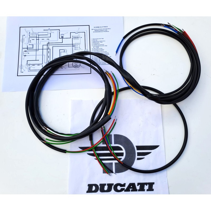 Instalacion electrica fabricacion italiana NUEVA Ducati Scrambler 250-350-450 -segun esquema-. 