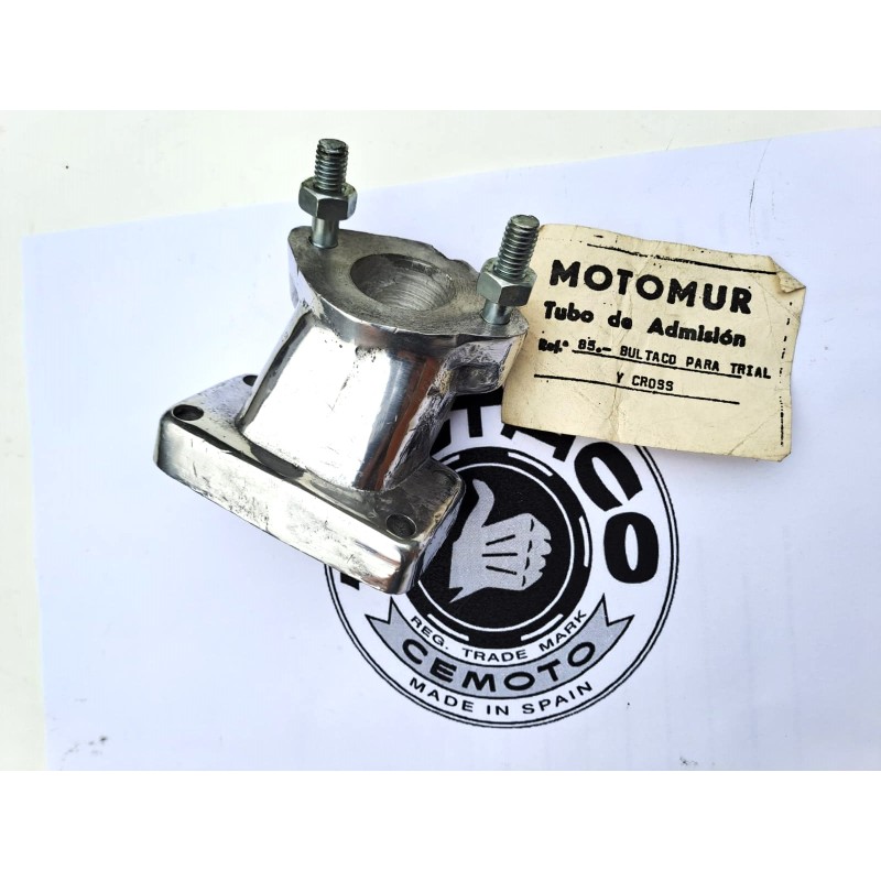 Tobera admision Motomur NUEVA Amal 627-930 de Bultaco Trial-Cross (defecto en aluminio).