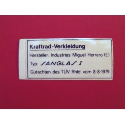 Adhesivo Sanglas (exportacion Alemania).