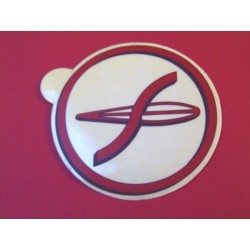 Adhesivo Sanglas (logotipo rojo).
