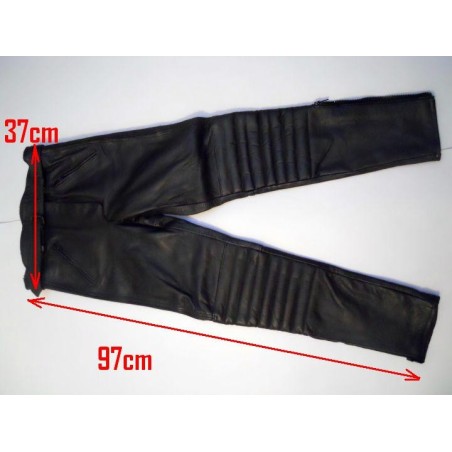 Pantalon Kayatsu piel color negro, talla equivalente 36-38