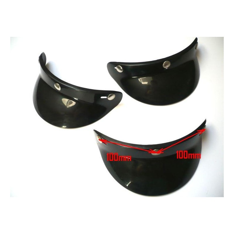 Visera negra redonda NUEVA adaptable cascos Bieffe,AGV,etc