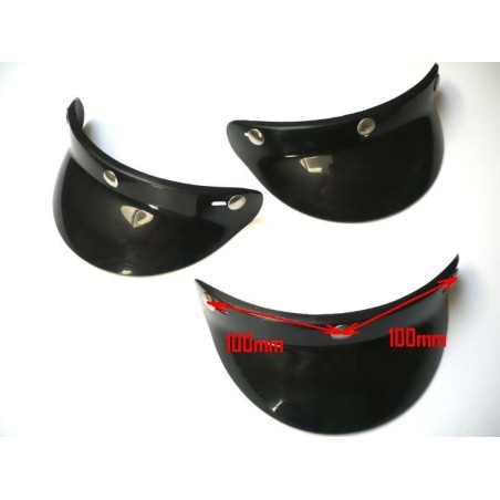 Visera negra redonda NUEVA adaptable cascos Bieffe,AGV,etc