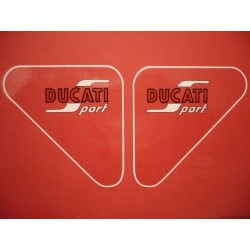 Adhesivos Ducati 125 Sport cajas de herramientas (UK,USA,Italy).