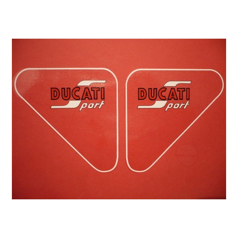 Adhesivos Ducati 125 Sport cajas de herramientas (UK,USA,Italy).