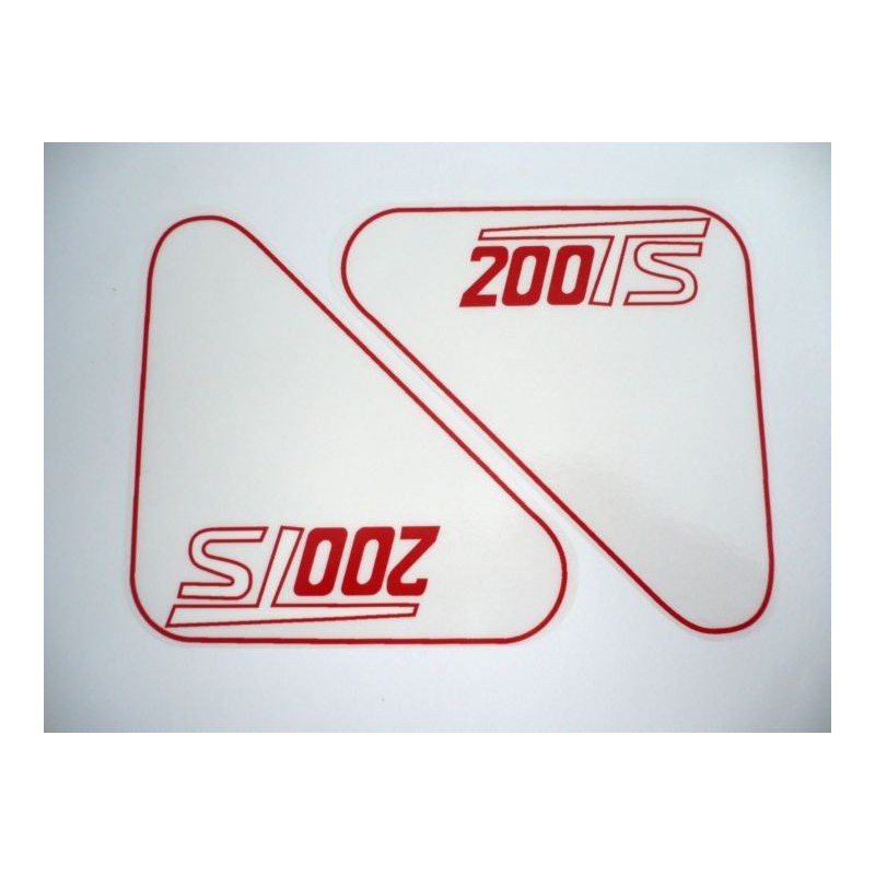 Adhesivos Ducati 200TS cajas de herramientas.