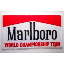 Parche bordado thermo-adhesivo Logo Marlboro Racing.