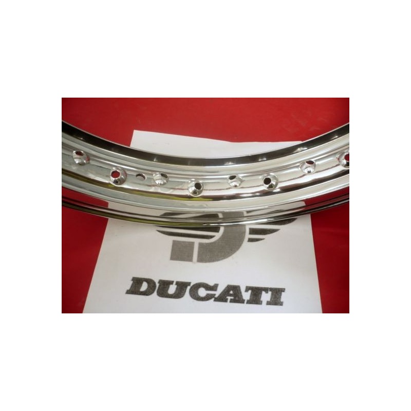 Llanta aluminio con nervio trasera NUEVA Ducati (2,15-18")