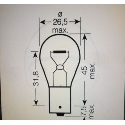 Lampara intermitente NUEVA Ducati 12v 21w.