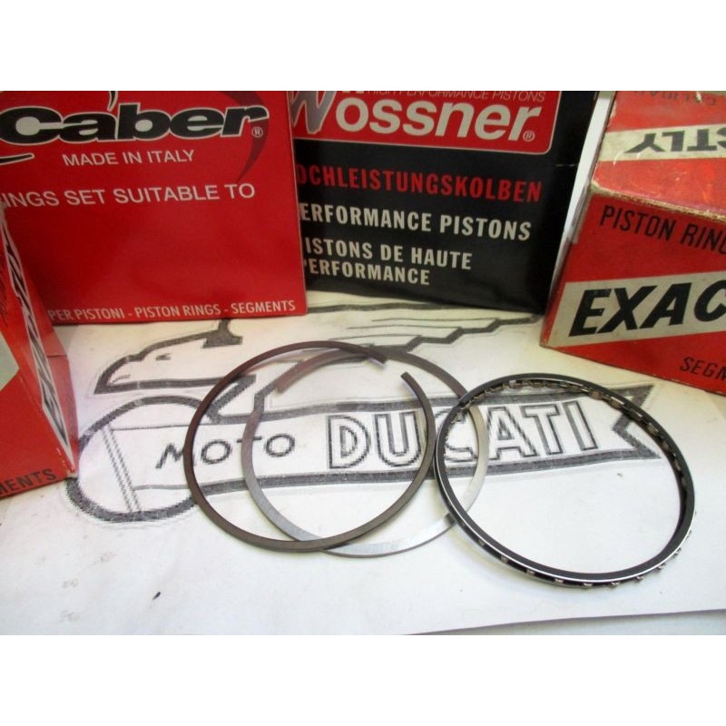 Juego segmentos piston NUEVOS Ducati 250 Road-Deluxe-24horas. Ø69,50mm.