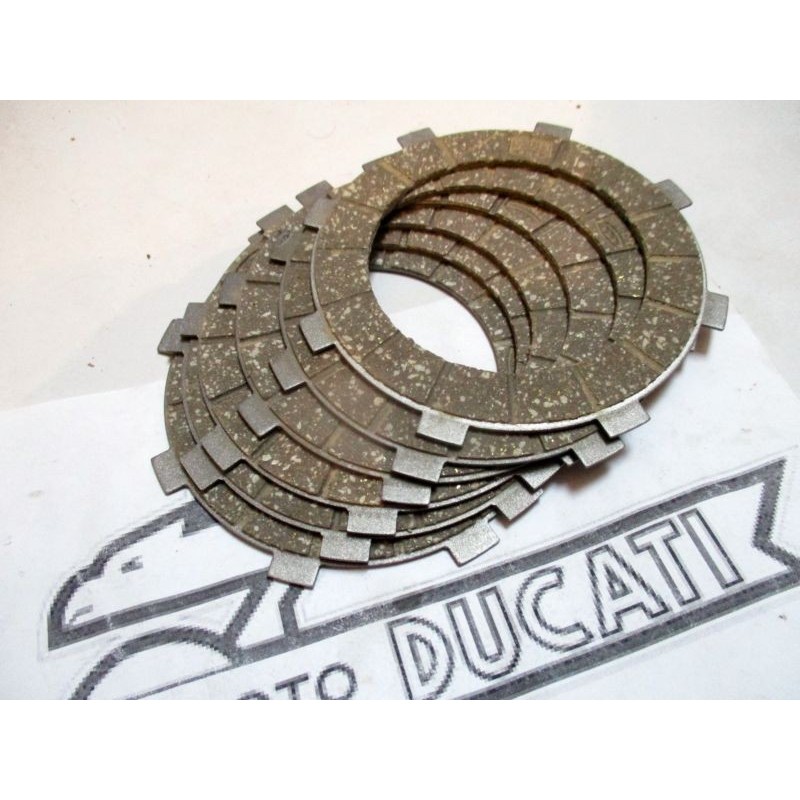 Discos friccion embrague NUEVOS Ducati 125-160-175-200-250. (SURFLEX).