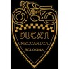 Adhesivo Ducati Meccanica Bologna. (50x35mm)
