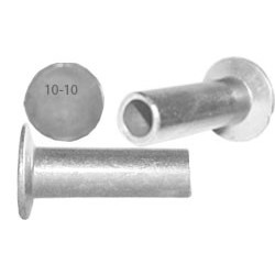 Remache aluminio cabeza plana (3 x 12,80mm)