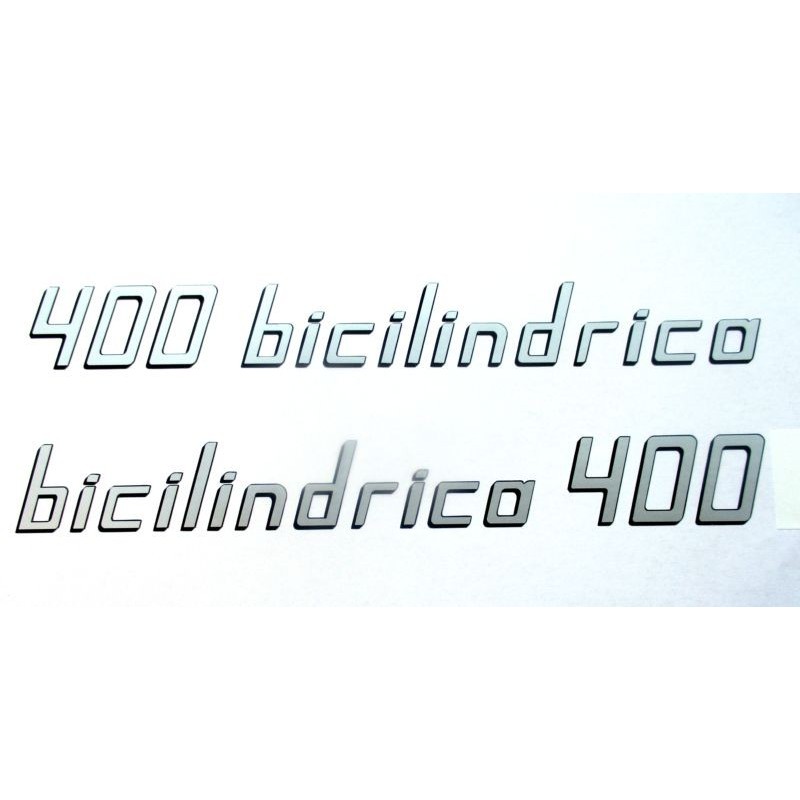 Adhesivos Sanglas 400 bicilindrica, letras Plata.