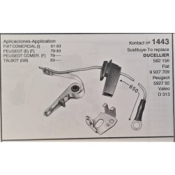 Juego platinos HIDO NUEVOS Fiat, Peugeot, Talbot. (Ref./ 1443).