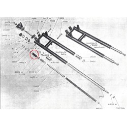 Muelles superior horquilla NUEVOS Guzzi 98 Zigolo. (Ref./ 24432 ter).