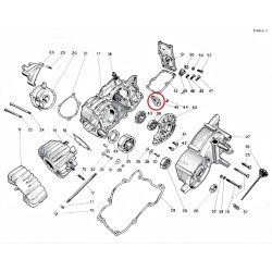 Tope selector cambio Marchas NUEVO Guzzi 98 Zigolo / 110 Lario. (Ref./ 24155).