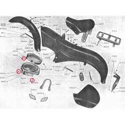 Arandela tapas motor y cajas herramienta NUEVA Guzzi 98 Zigolo / 110 Lario. (Ref./ 24630).