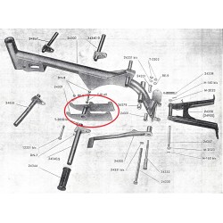 Soporte Porta-motor NUEVO Guzzi 98 Zigolo. (Ref./ 24321).