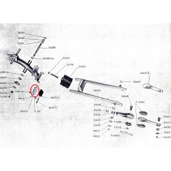 Soporte goma retorno basculante trasero NUEVA Guzzi 98 Zigolo. (Ref./ 24333).