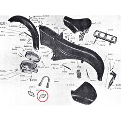 Puerta derecha caja herramientas NUEVA Guzzi 98 Zigolo. (Ref./ 24594 D).